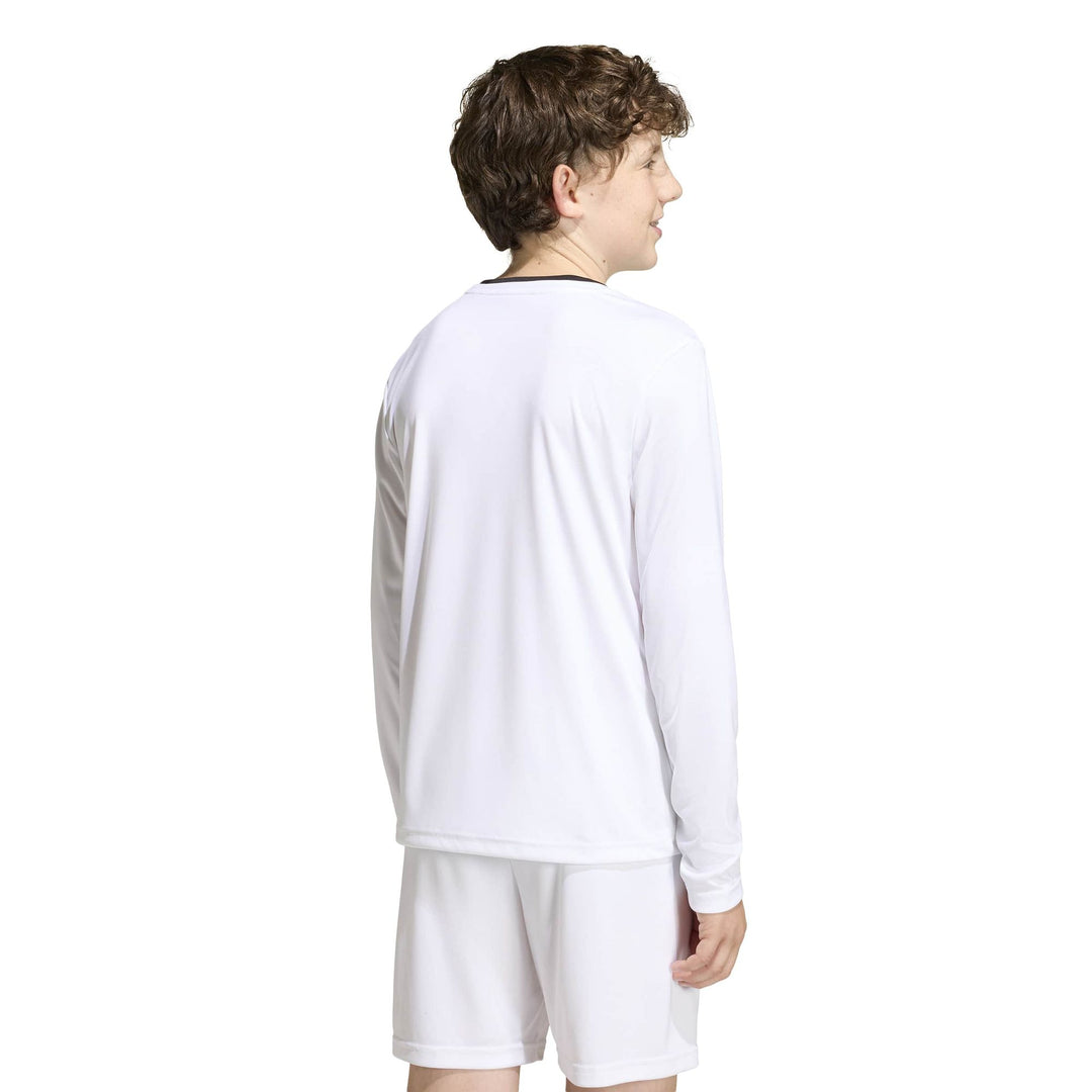 adidas Entrada 26 Jsy Ls Y Kinder - white/black