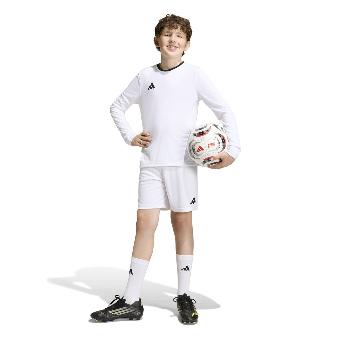 adidas Entrada 26 Jsy Ls Y Kinder - white/black
