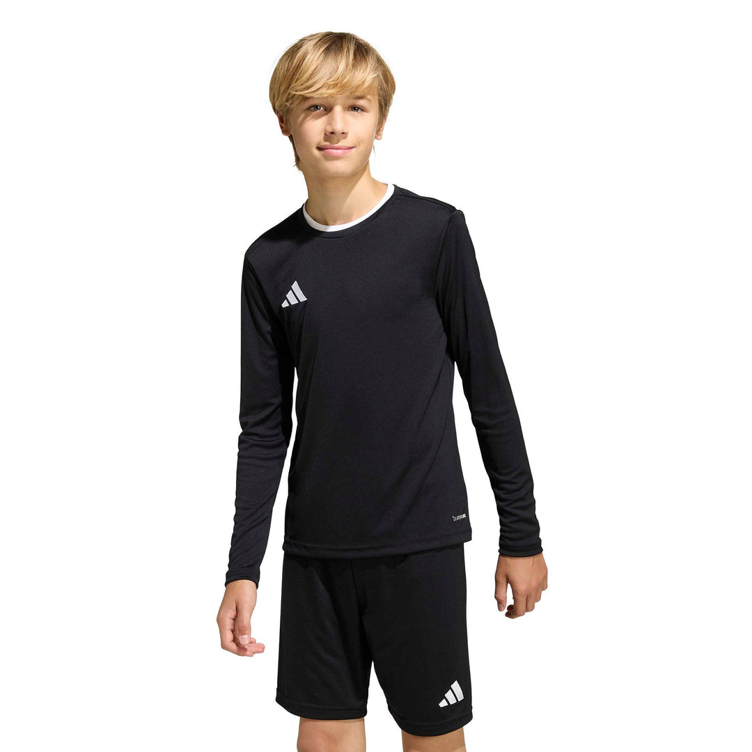 adidas Entrada 26 Jsy Ls Y Kinder - black/white
