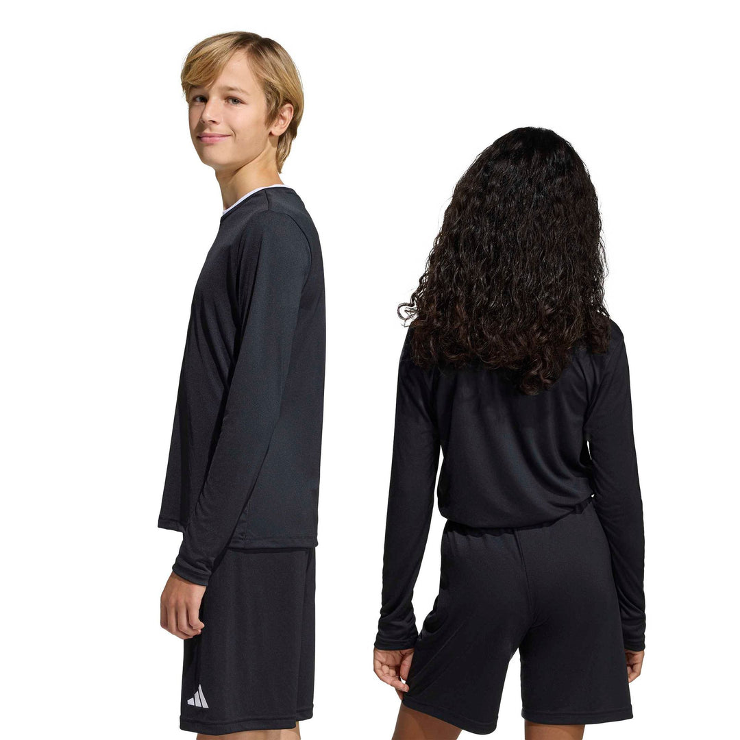 adidas Entrada 26 Jsy Ls Y Kinder - black/white
