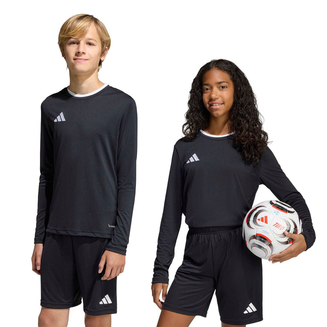 adidas Entrada 26 Jsy Ls Y Kinder - black/white