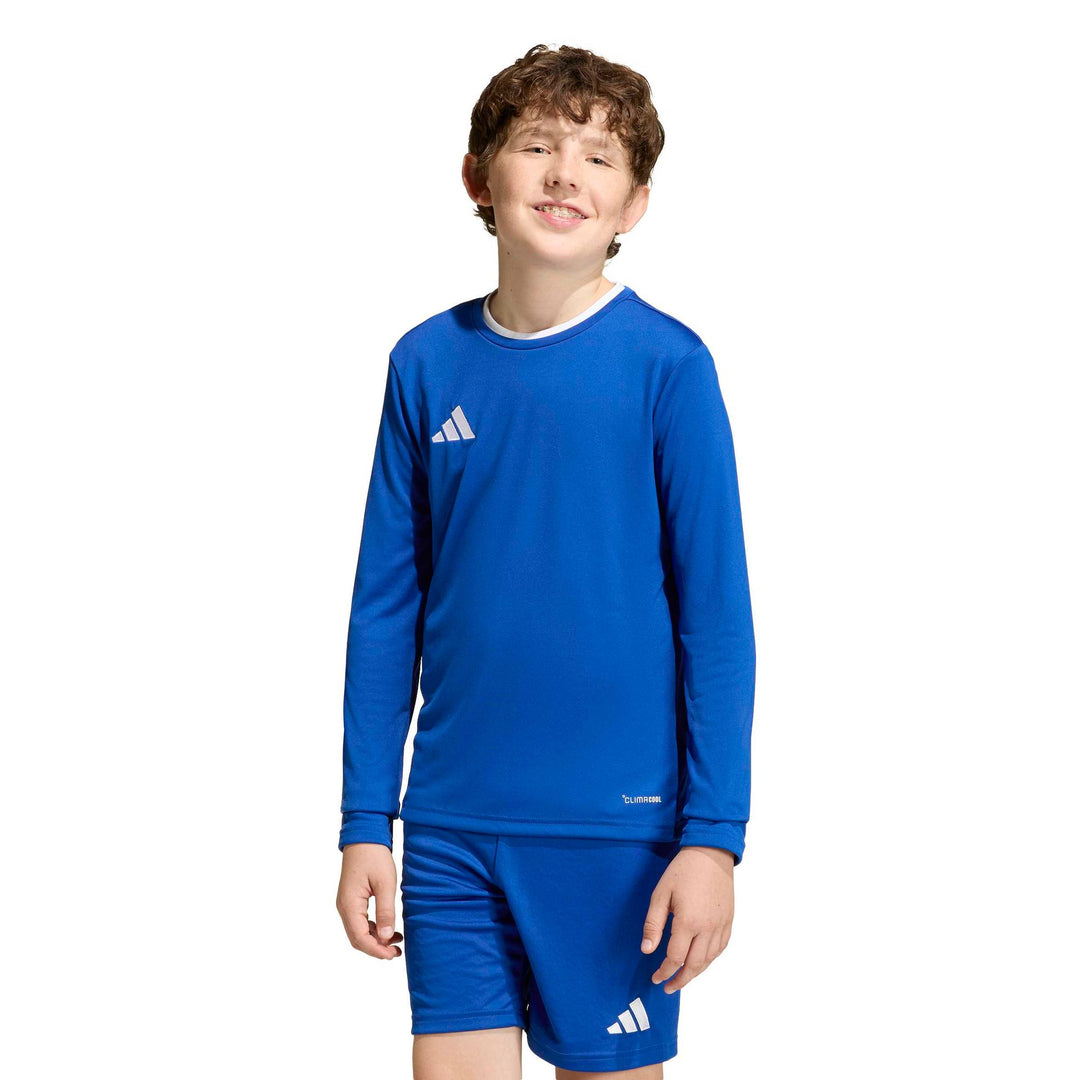 adidas Entrada 26 Jsy Ls Y Kinder - royblu/white