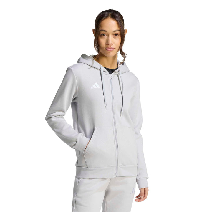 adidas Entrada 26 Fz Hood W - tmlggr/white