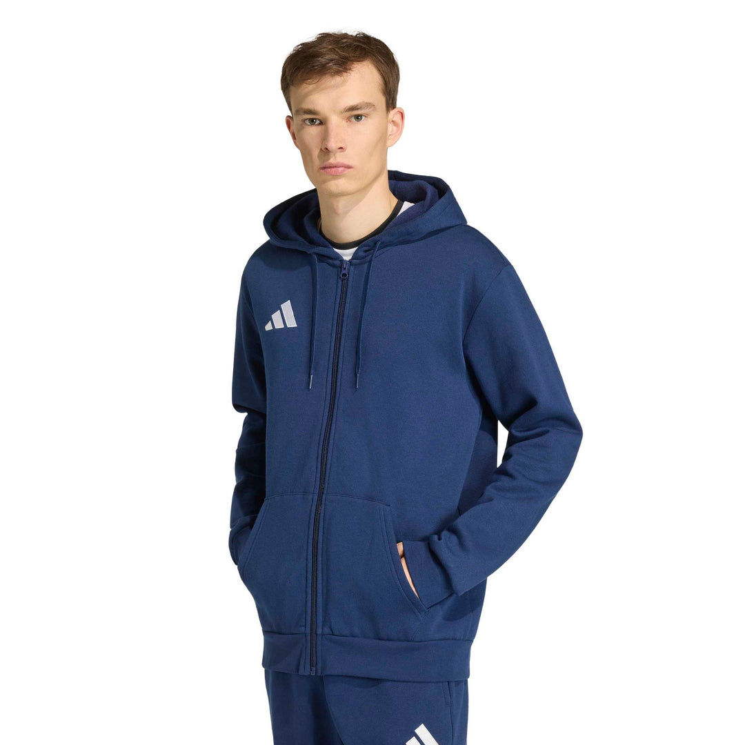 adidas Entrada 26 Fz Hood - tenabl/white