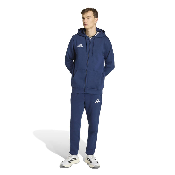 adidas Entrada 26 Fz Hood - tenabl/white