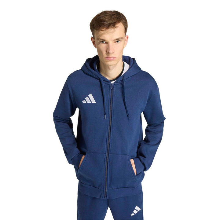 adidas Entrada 26 Fz Hood - tenabl/white