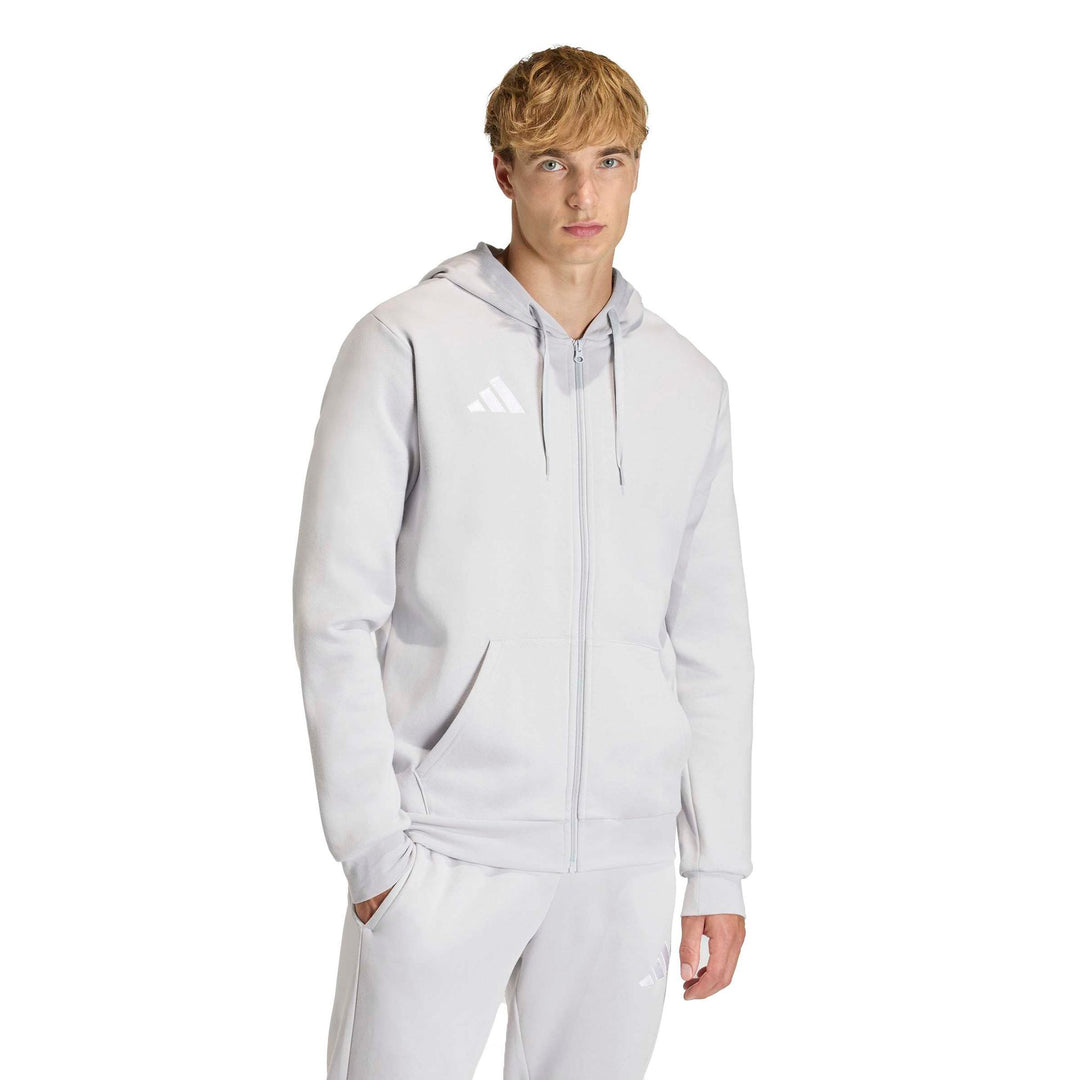 adidas Entrada 26 Fz Hood - tmlggr/white