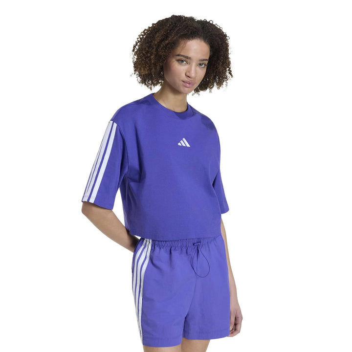 adidas W 3S Sj Tlr T - purpur/white