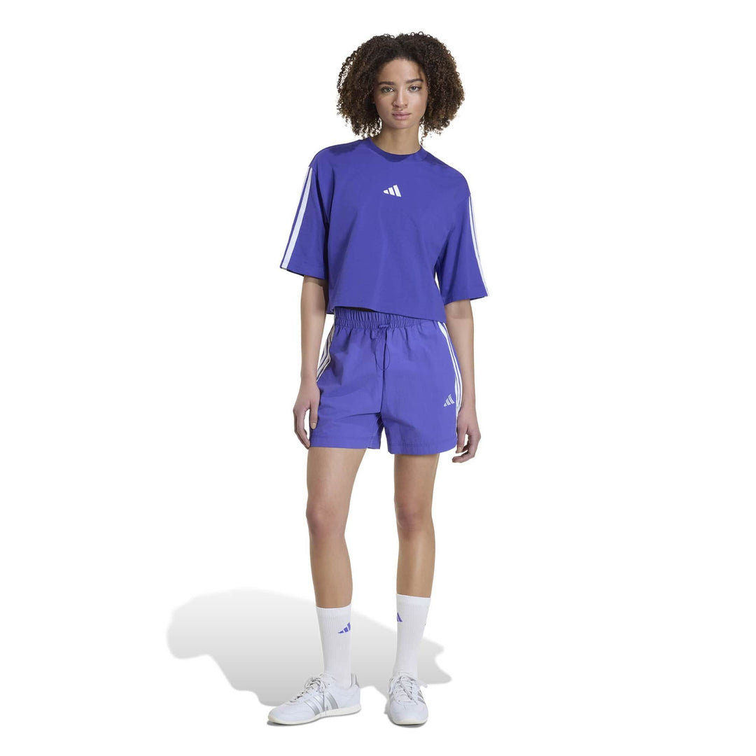 adidas W 3S Sj Tlr T - purpur/white