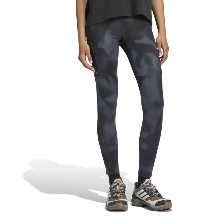 adidas W Mt Tights Aop - black/carbon