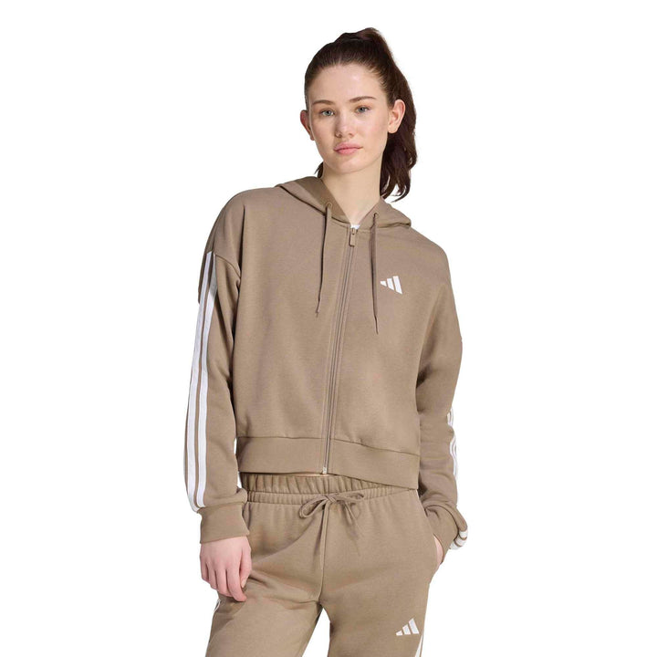 adidas W 3S Ft Fz Hd - khasix/white