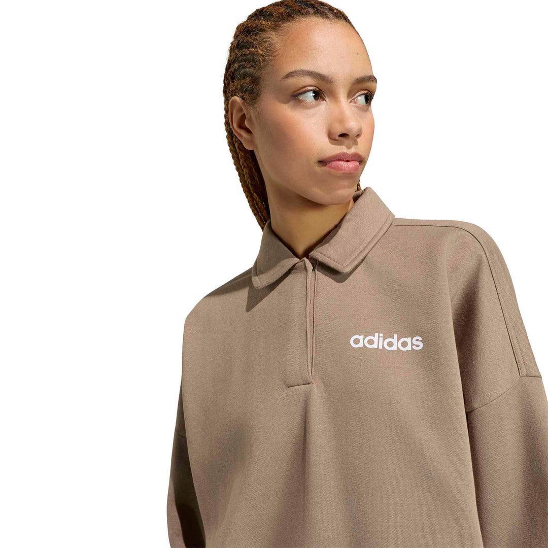 adidas W Lin Fl Polo - khasix/white