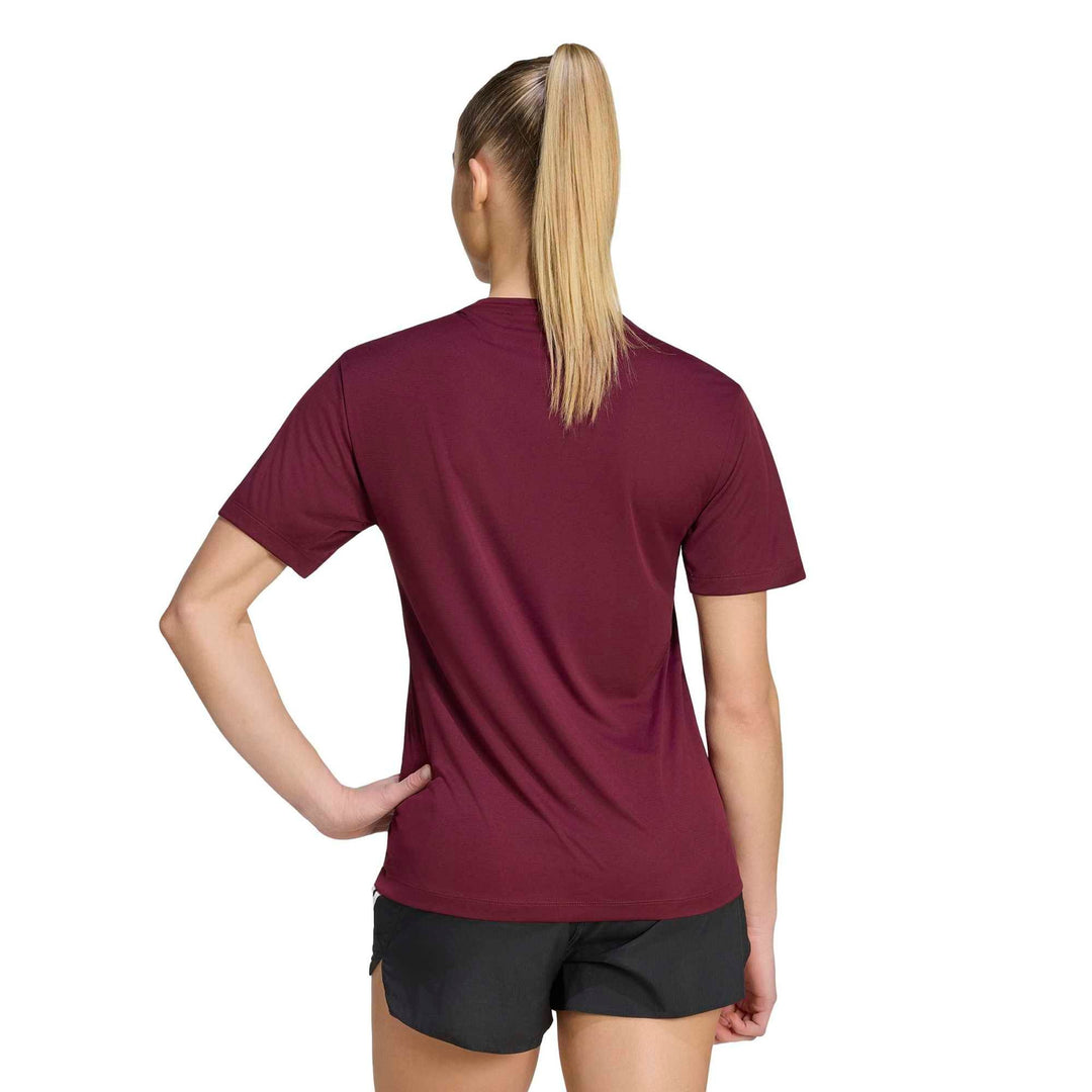 adidas Run Ess Tee W - maroon