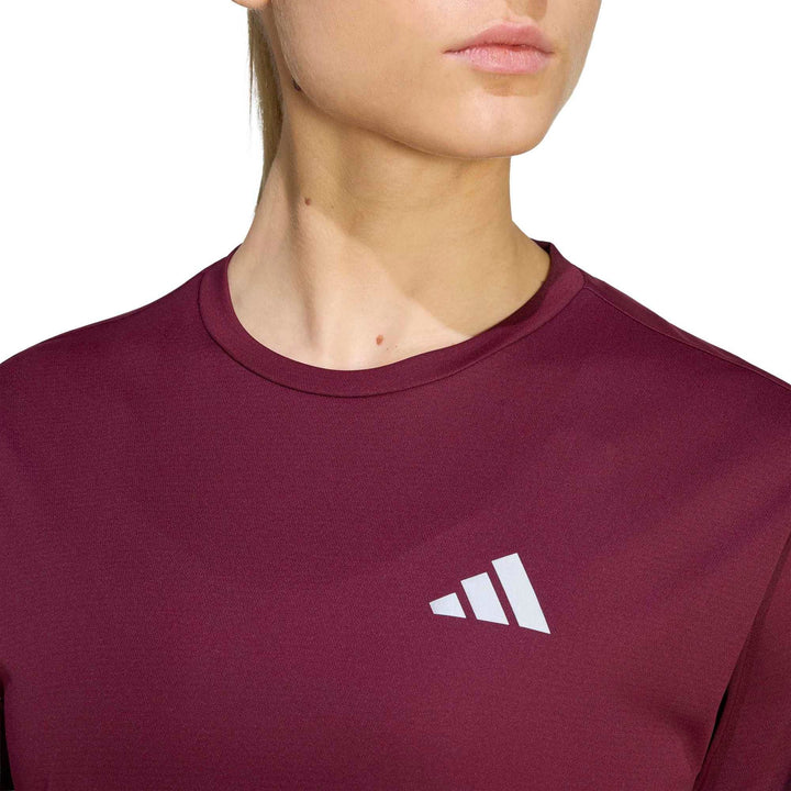 adidas Run Ess Tee W - maroon