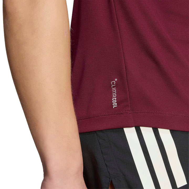 adidas Run Ess Tee W - maroon