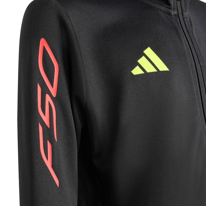 adidas F50 Tr Jacke Y Kinder - black/lucred/white