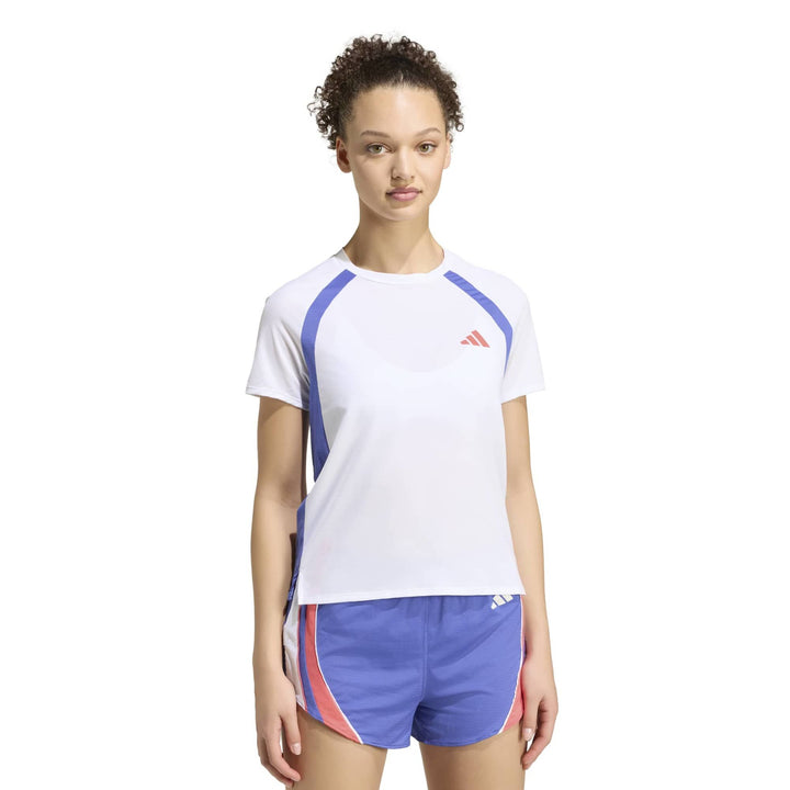 adidas Adizero A Tee W - white/dualin