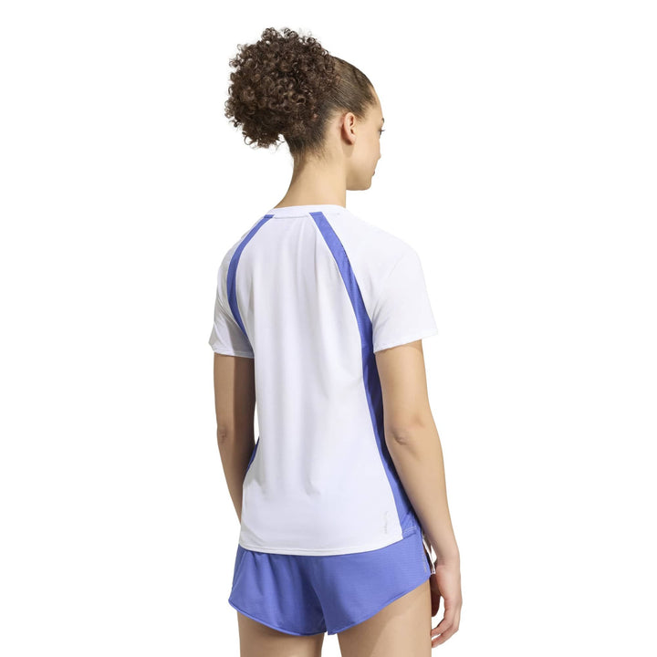 adidas Adizero A Tee W - white/dualin