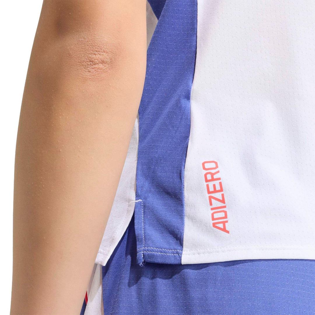 adidas Adizero A Tee W - white/dualin