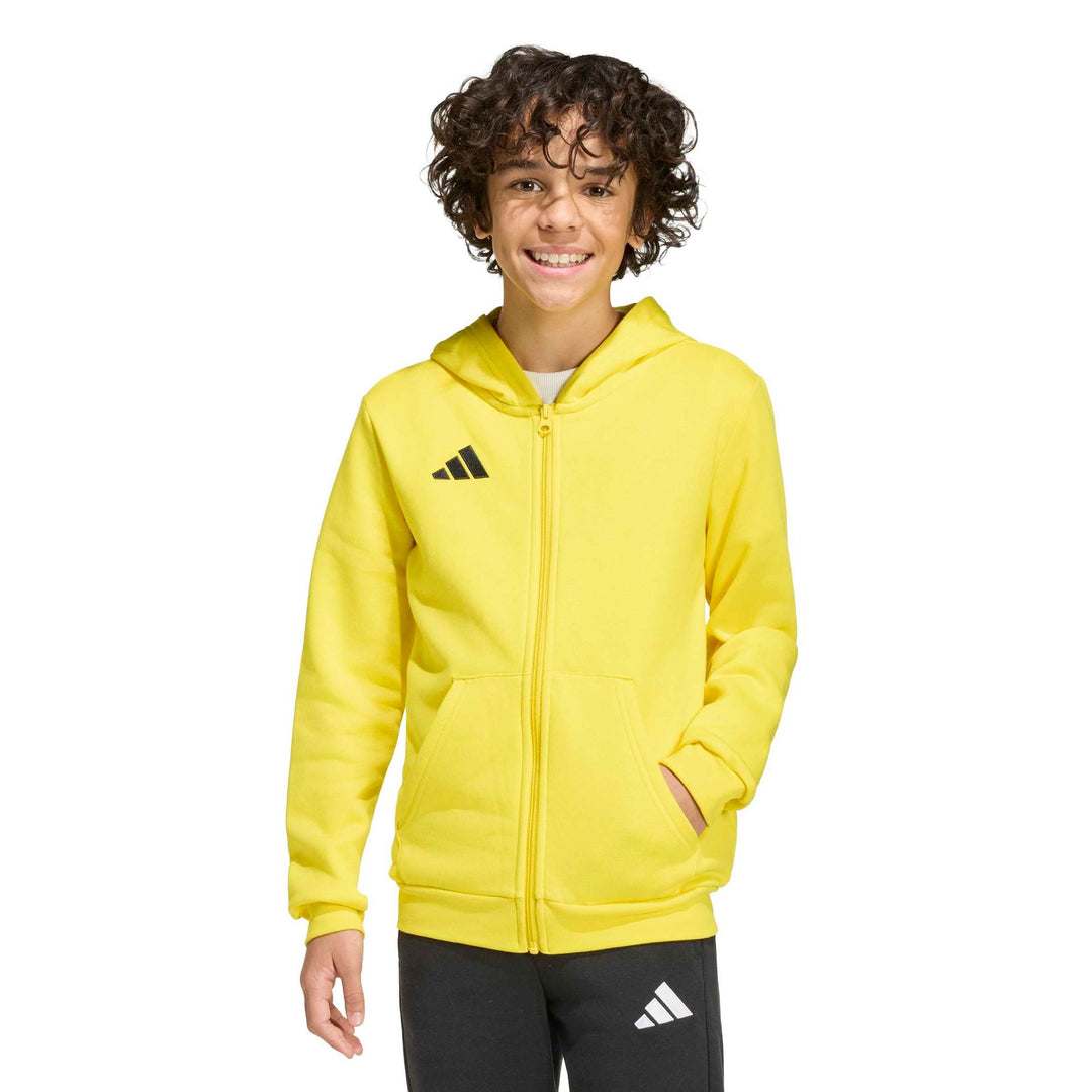 adidas Entrada 26 Fz Hood Y Kinder - tmyell/black