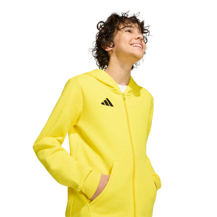 adidas Entrada 26 Fz Hood Y Kinder - tmyell/black