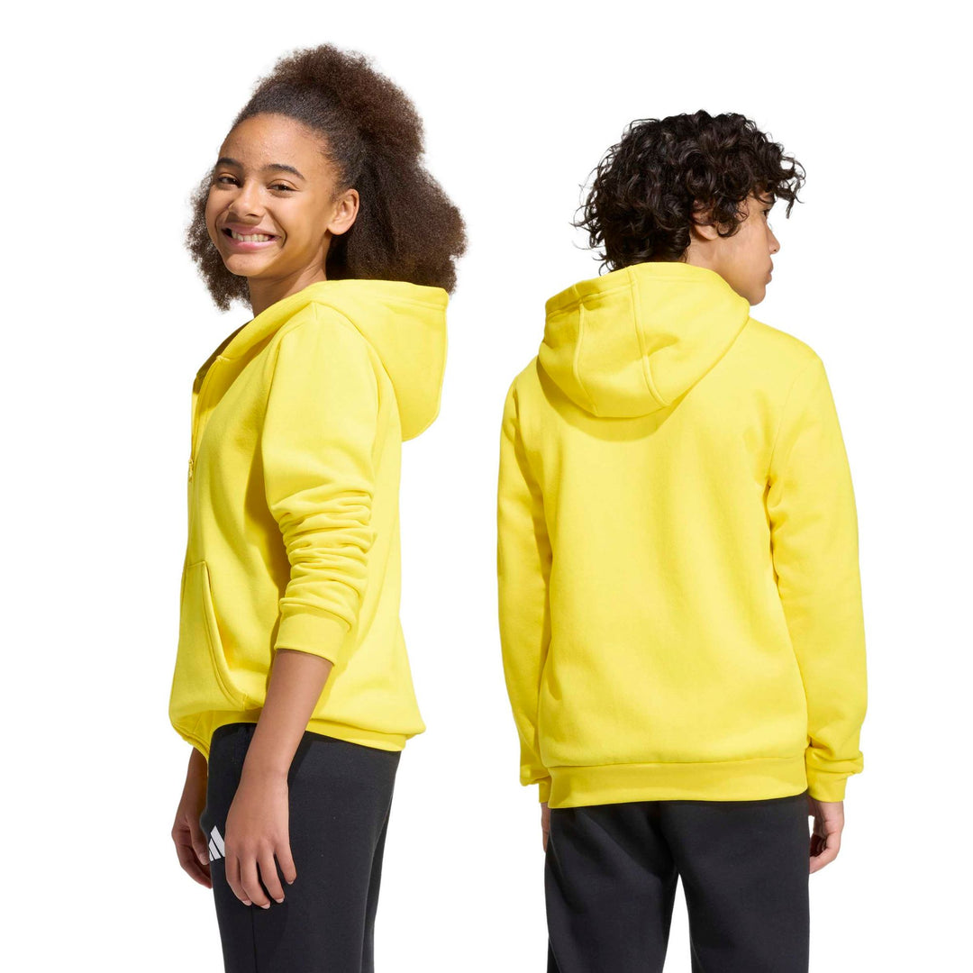 adidas Entrada 26 Fz Hood Y Kinder - tmyell/black