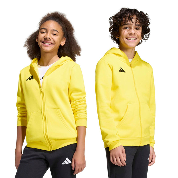 adidas Entrada 26 Fz Hood Y Kinder - tmyell/black