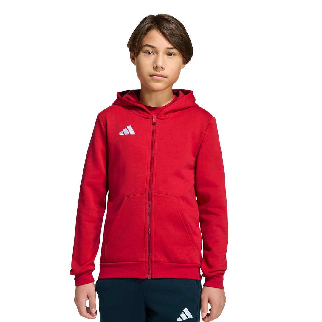 adidas Entrada 26 Fz Hood Y Kinder - tepore/white