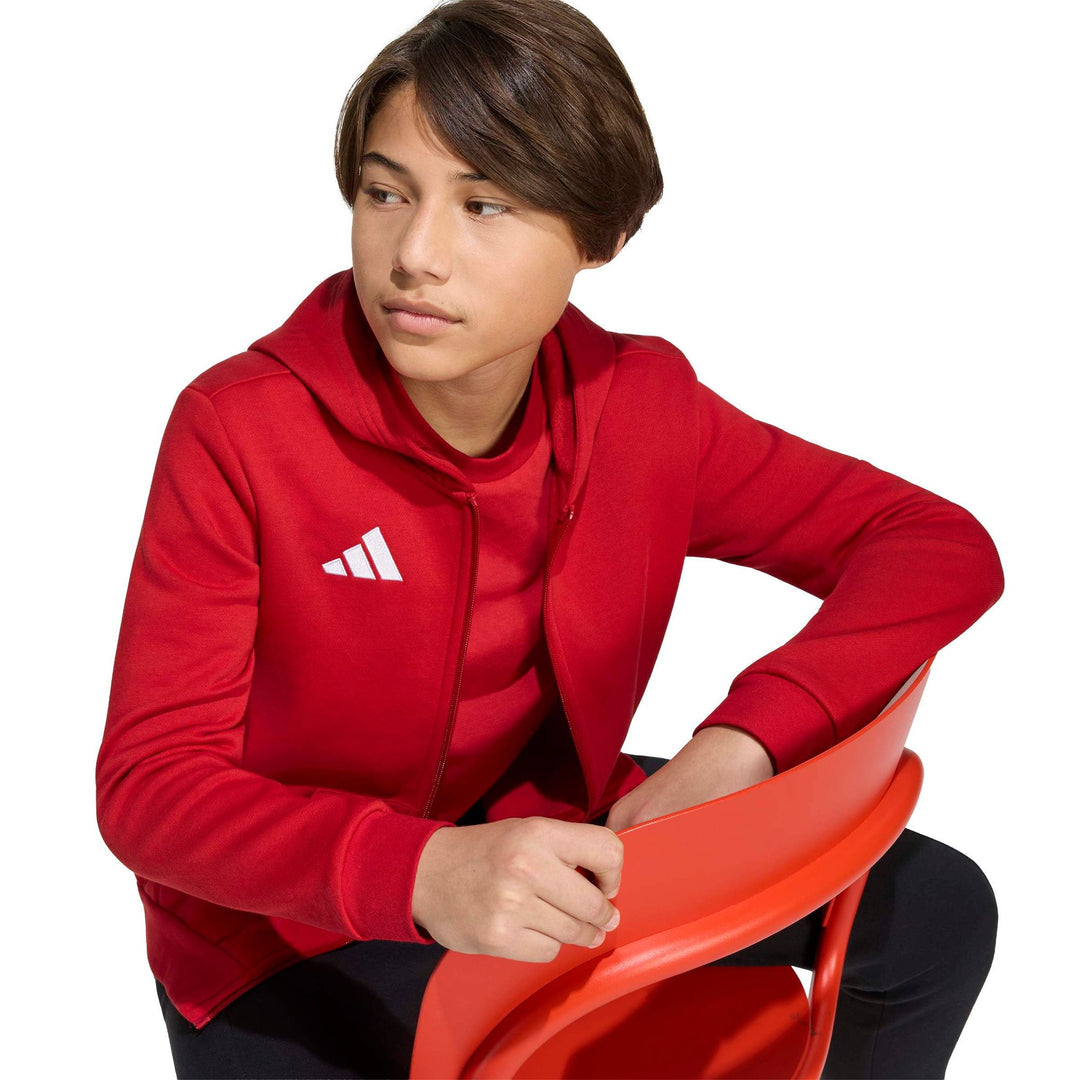 adidas Entrada 26 Fz Hood Y Kinder - tepore/white