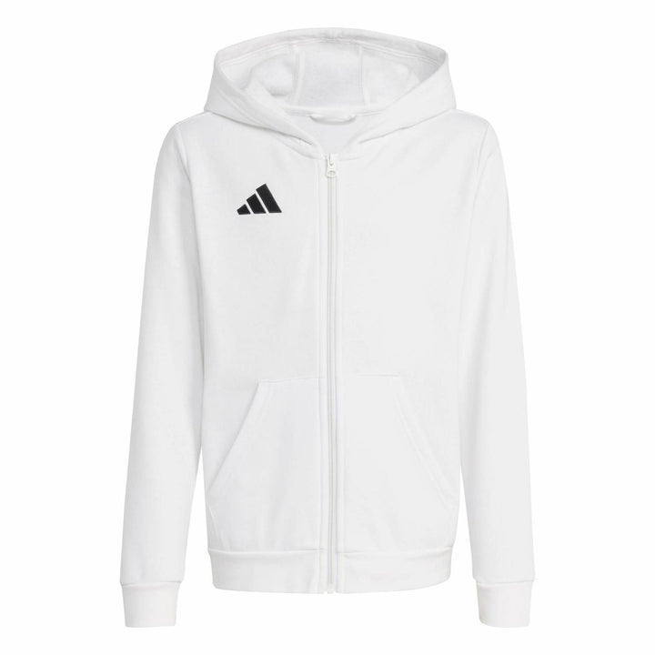 adidas Entrada 26 Fz Hood Y Kinder - white/black