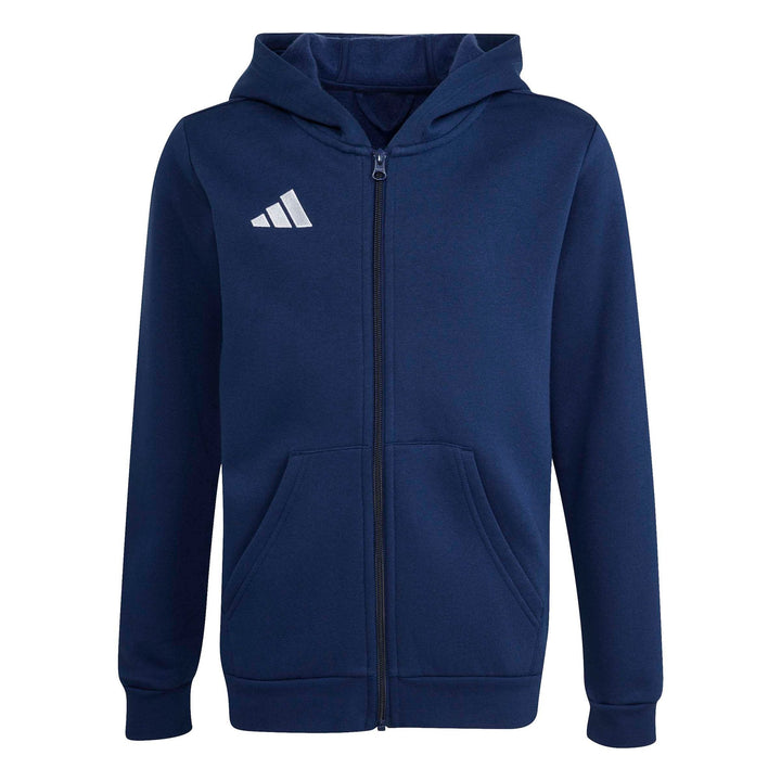adidas Entrada 26 Fz Hood Y Kinder - tenabl/white