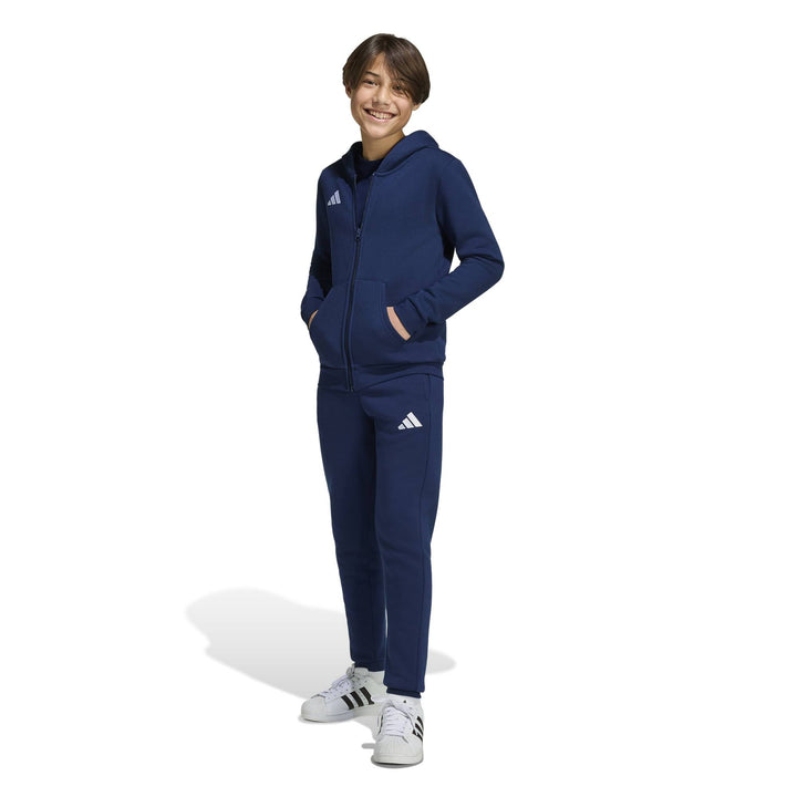 adidas Entrada 26 Fz Hood Y Kinder - tenabl/white
