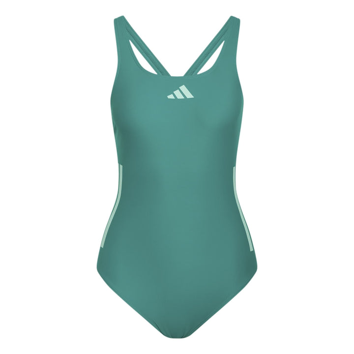 adidas 3S Bld Swimsuit - eqtgrn/clemin