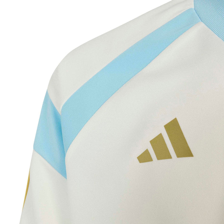 adidas Messi Hot Tee Y Kinder - owhite/iceblu