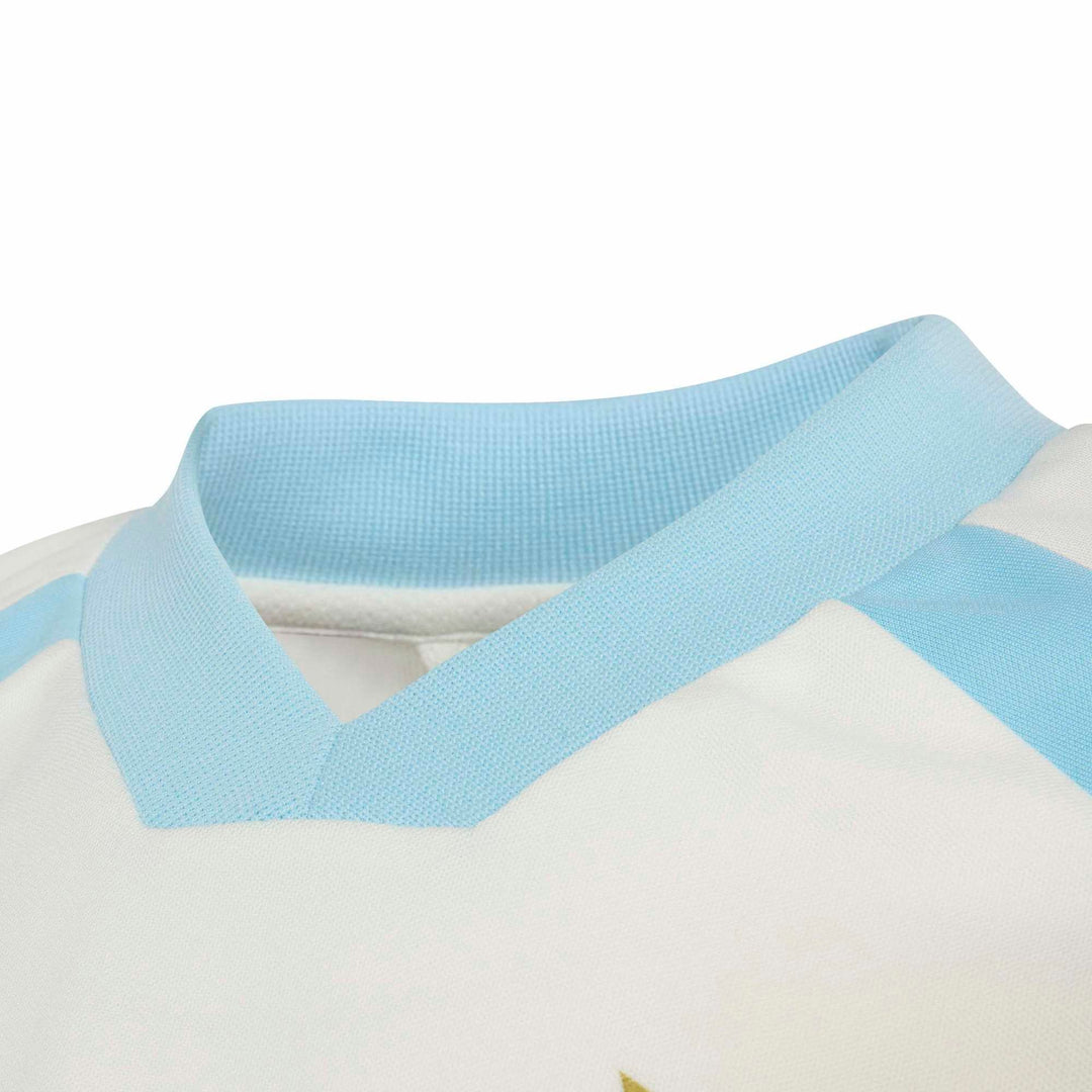 adidas Messi Hot Tee Y Kinder - owhite/iceblu
