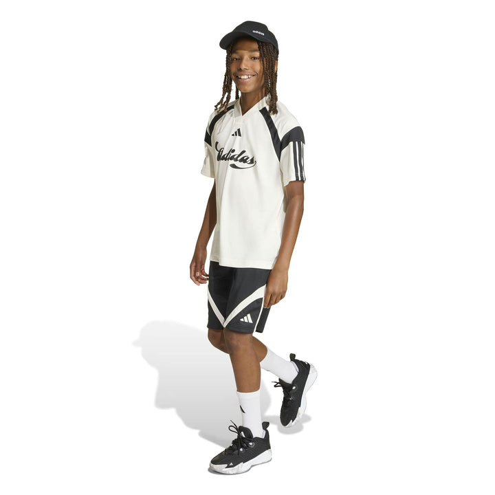 adidas J Hot Tee - white/cogold/powred/b
