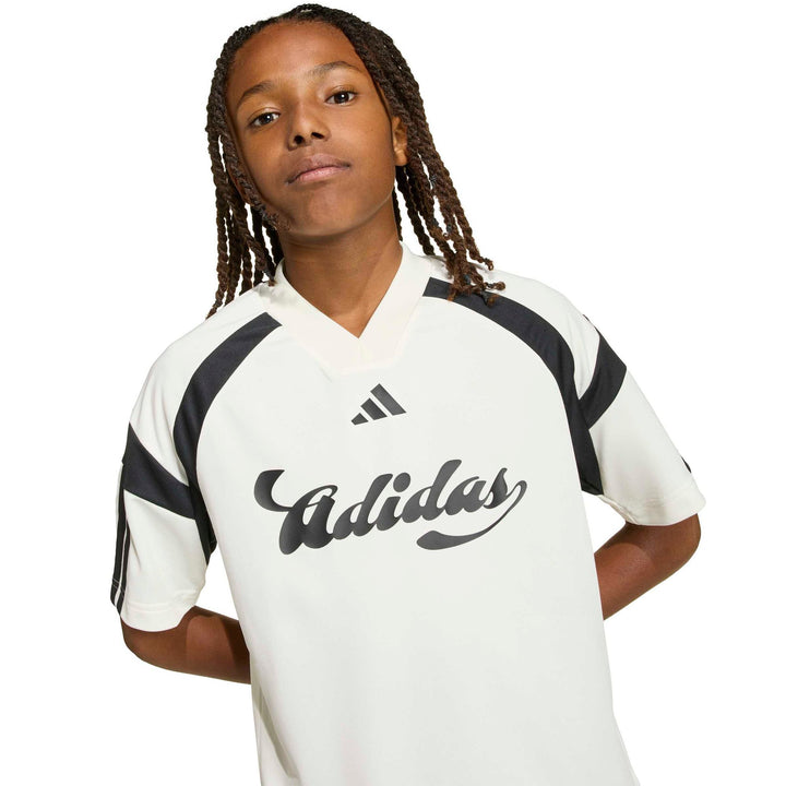 adidas J Hot Tee - white/cogold/powred/b