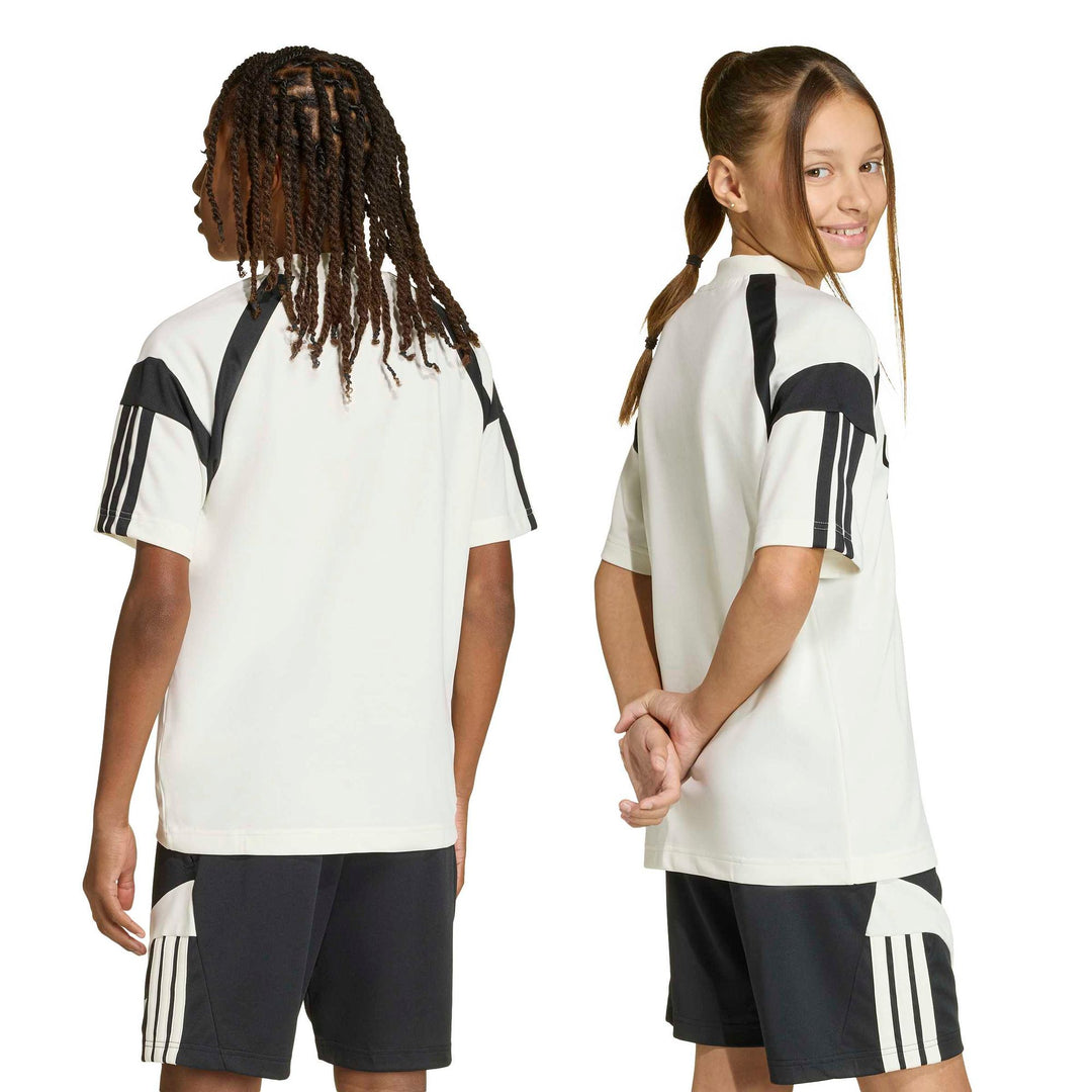 adidas J Hot Tee - white/cogold/powred/b