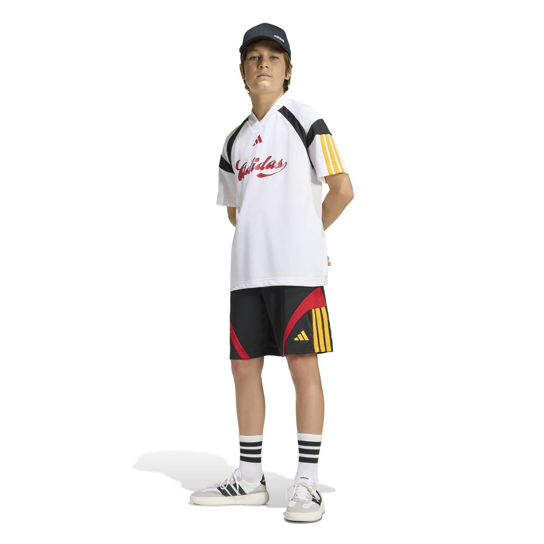 adidas J Hot Tee - white/cogold/powred/b
