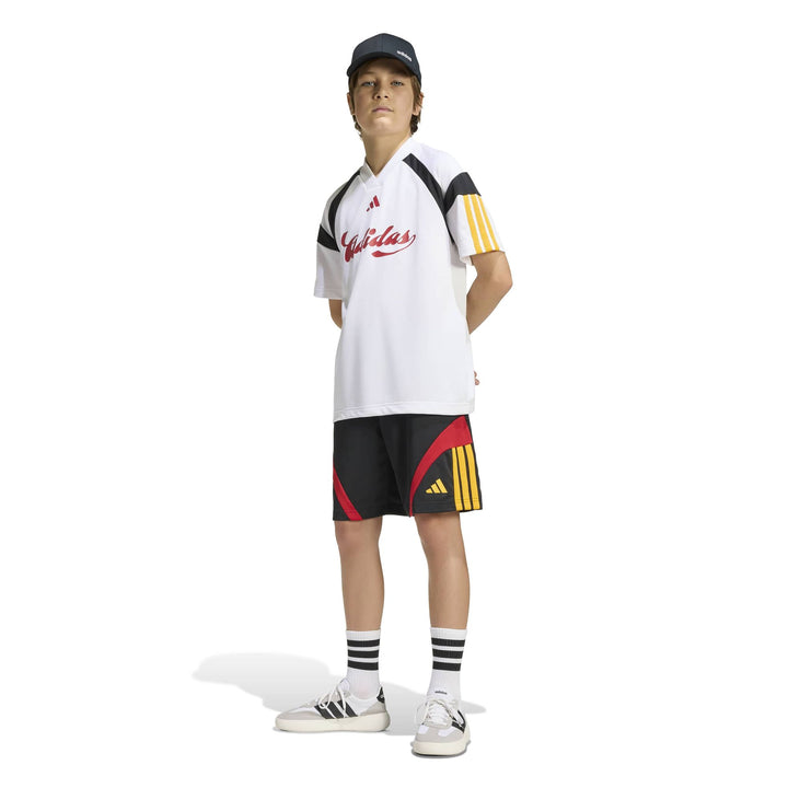 adidas J Hot Tee - white/cogold/powred/b