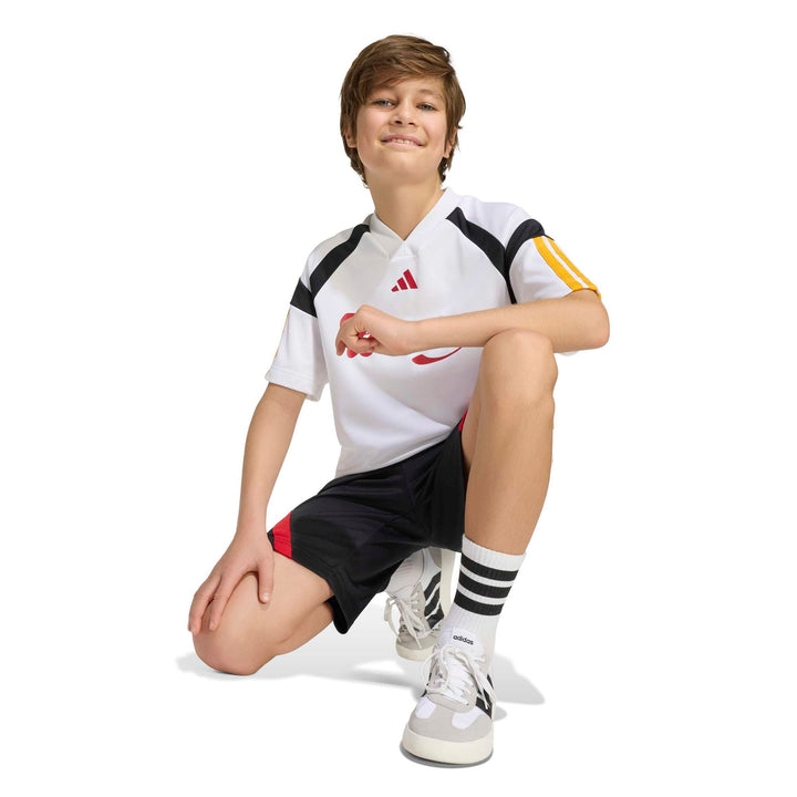 adidas J Hot Tee - white/cogold/powred/b