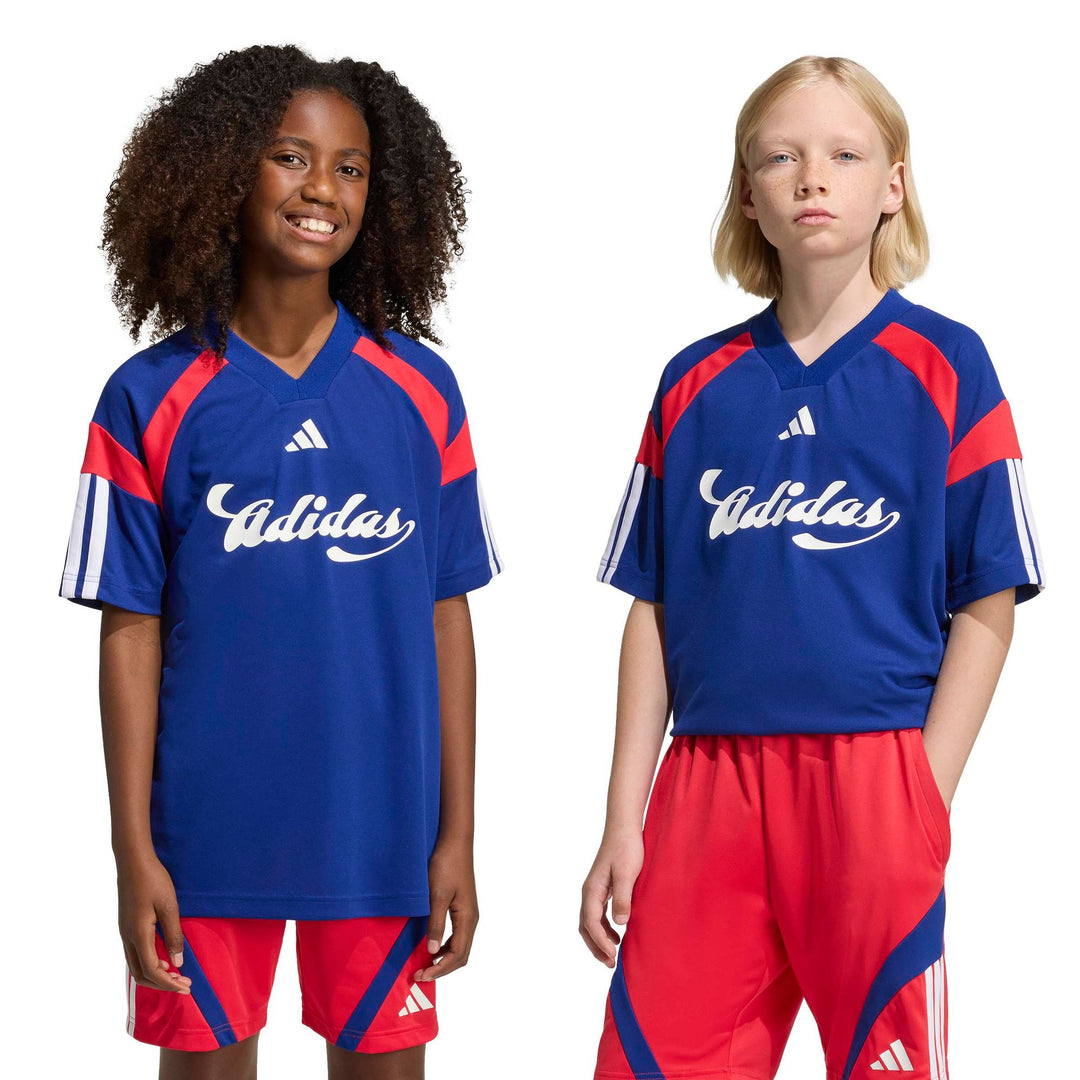adidas J Hot Tee - owhite/black/black