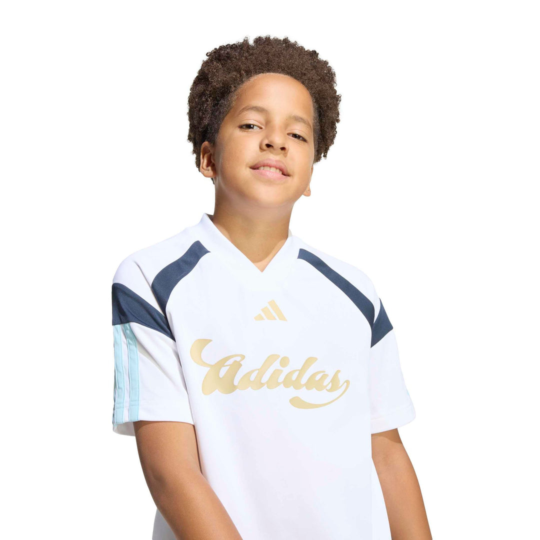 adidas J Hot Tee - mysink/white/purrub