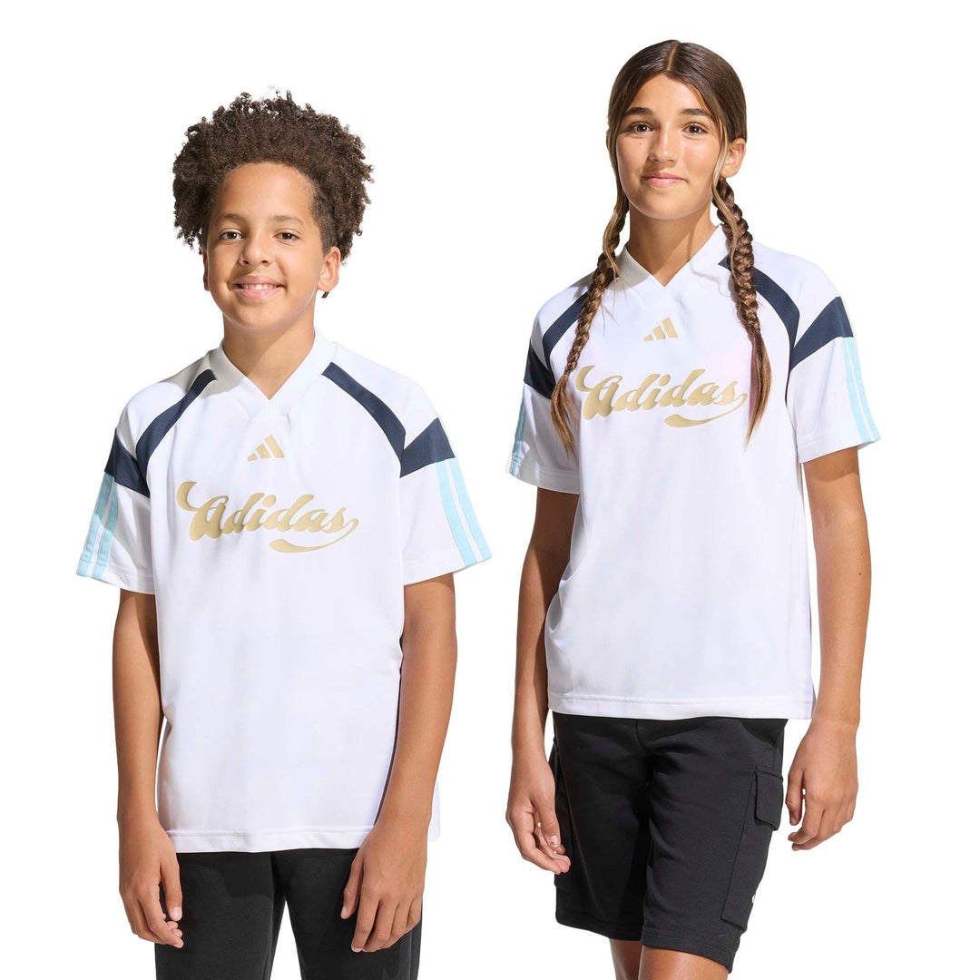 adidas J Hot Tee - mysink/white/purrub