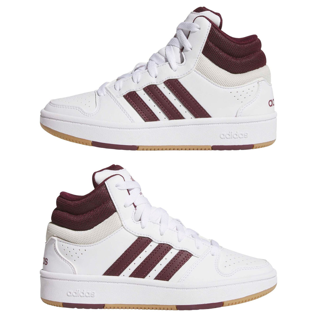 adidas Hoops Mid Classic J - ftwwht/prloin/orbgry