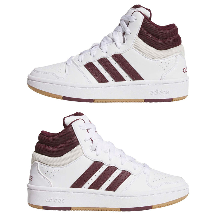 adidas Hoops Mid Classic J - ftwwht/prloin/orbgry