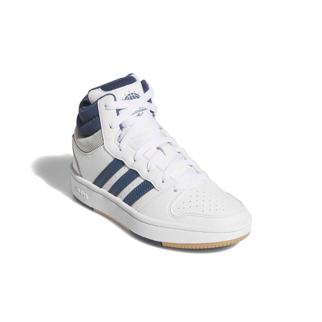 adidas Hoops Mid Classic J - ftwwht/prloin/orbgry