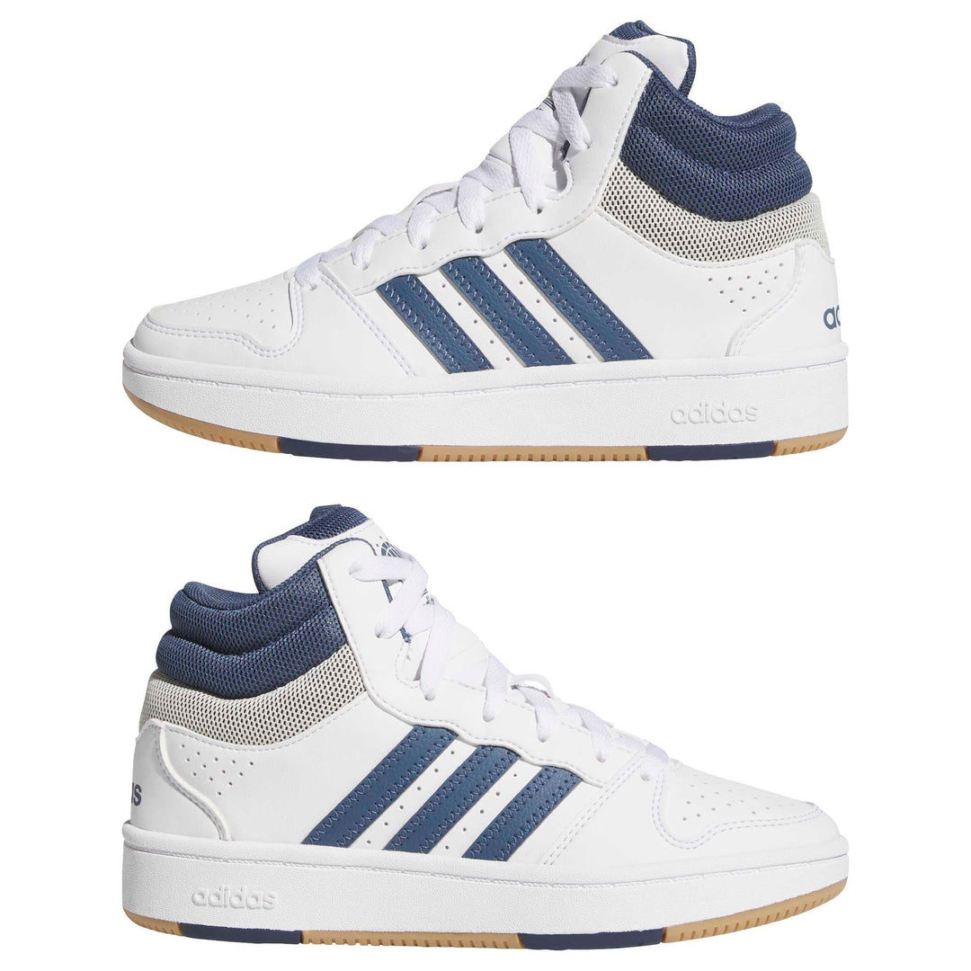 adidas Hoops Mid Classic J - ftwwht/prloin/orbgry