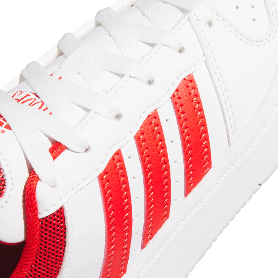 adidas Hoops Classic J - ftwwht/red/orbgry