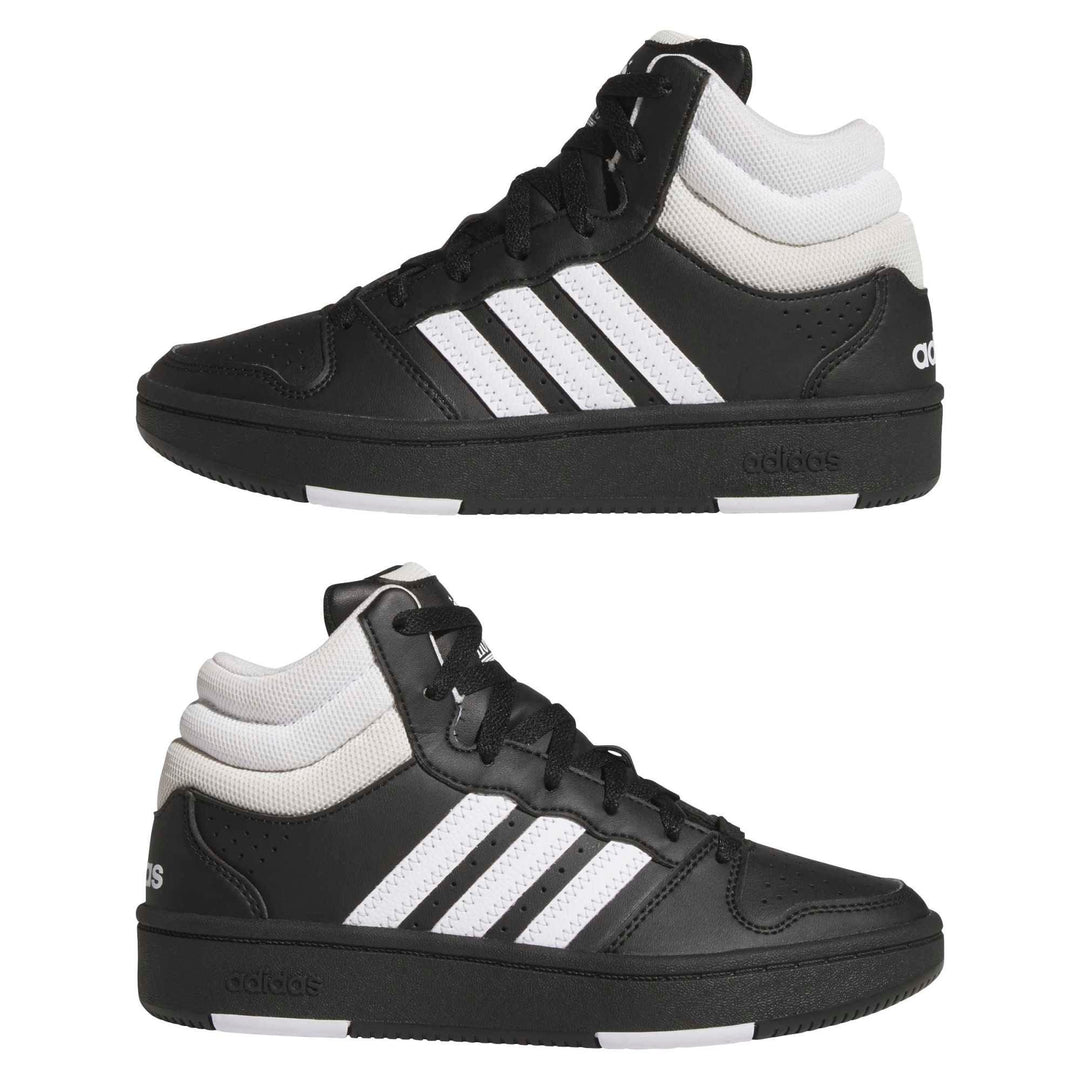 adidas Hoops Mid Classic J - cblack/ftwwht/orbgry